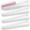 YOAEAILY Mahjong Racks with Pushers Set of 4, All in One Acrylic Mahjong Pushers and Racks, Portable American Mahjong Accessories