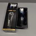 Snapbuy Electric Razor for Men, Electric Razor Pro, Ipx7 Waterproof Cordless Shaver with 90-Min Runtime, 4D Floating Head Rotary Shaver, Fast Charging (Black)