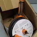 Drain Auger, Clog Remover with Drill Adapter, 25 Feet Flexible Plumbing Snake Use Manually or Powered for Kitchen, Bathroom and Shower Sink, Comes with Gloves (orange)