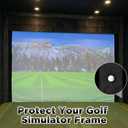 BreezeHug 108 x 6 x 2 Inch Golf Simulator Frame Pad Golf Hitting Mat