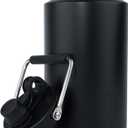 Kerilyn Insulated Gallon Jug with Handle, One Gallon, 128oz Stainless Steel, Large Double Vacuum Water Bottle for Hot & Cold Drinks, Wide Mouth, Sweat Proof, Great for Travel, Camping, Black