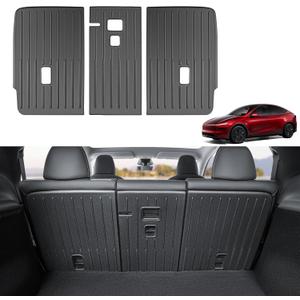 Rear Seat Back Protector for Tesla Model Y 2026 [Upgraded TPE] Second Row Seats Back Cover Durable Backrest Mats for 2025-2026 New Model Y Juniper Accessories