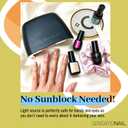Sensationail Gel LED Nail Lamp, At Home Nail Polish, Fast Curing, Smart Sensor, Chrome Finish, Durable Cord, Salon Quality, 30 Seconds, Automatic Curing Manicures, Ideal for Beginners, 1 Count