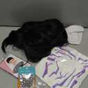 QACCF Short Layered Synthetic Fiber Mens Halloween Pelucas Chostume Cosplay Wig (Black)