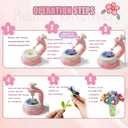 Abifny Flower Making Kit, DIY Craft Kits Toys for Kids Build Flower Bouquets Toys, Arts & Crafts Gifts for 4 5 6 7 8 Year Toddler Girl, Educational Activity Preschool Gifts