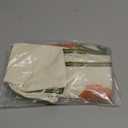 vctops Farmhouse Tulip Cotton Tufted Throw Pillow Cover Spring Floral Embroidery Pillowcase Soft Square Cushion Case for Sofa Couch Bed Chair (Orange, 18"x18")