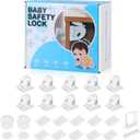 10 Pack Magnetic Cabinet Locks for Child Safety, Drawer Locks Baby Proofing, Magnetic Door Safety Locks for Cabinets and Drawers, Easy Installation No Tools Required (10 Pack and 2 Keys)