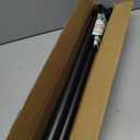 Extra Long Tension Curtain Rod No Drill by EZFurni, 82123 Inch Heavy Duty Tension Rod with Lock-In Stability, Spring-Loaded Non-Slip Secure Hold for Shower, Window, Patio, 1.26" Diameter, Black