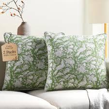 Cotton Print Club Pillow Case Green 2 Pack 18In