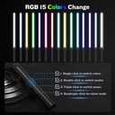 2 Pack Light Saber, 15 Colors and 4 Modes Light up Light Saber for Dueling, 2-in-1 RGB Detachable USB Charge, Gifts Toys for Kids Adults Birthday Christmas Thanksgiving