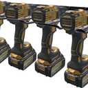 Drill Holder, Power Tool Organizer, Wall Mount 4 Cordless Metal Shelf Holder, Utility Storage Rack for Dewalt Cordless Tools for father day gifts