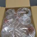 Suwimut Set of 6 Plastic Margarita Glasses, 12 oz Unbreakable Martini Cocktail Glasses with Stem, Reusable, BPA-Free, Shatter-Proof for Bar, Whiskey, Tequila, Poolside, Outdoors, Camping, Clear