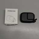 OSMO Action 5 Pro Accessories, PU Portable Mini Carrying Bag Case, Lens Screen Protectors (6 Pack) Comatible with DJI Osmo Action 5 Pro, Rubber Lens Cap Cover for DJI Action Camera