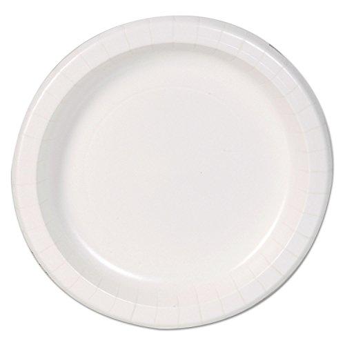 Dixie Basic Basic Paper Dinnerware, Plates, White, 8.5" Diameter