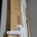 Seventable Computer Desk with Power Outlets & LED Light, 39 inch Home Office Desk with 5 Drawers, Writing Desk with Monitor Stand, Work Desk for Home Office, White