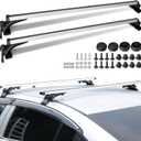 Max Loading 165lbs Universal Roof Rack Cross Bars, Upgrade Aluminum 48" Rooftop Crossbars Luggage with Adjustable Window Frame for Luggage Kayaks Skis Canoes Bicycles