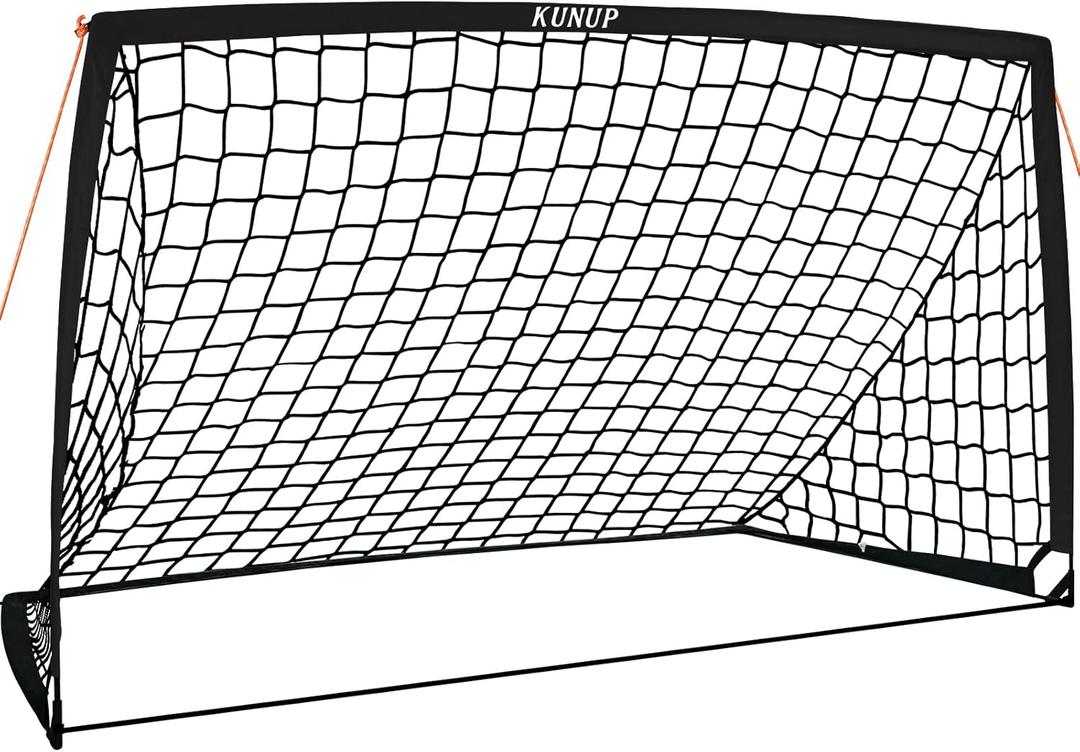53 6x4 9x5 FT Portable Kids Soccer Goal for Backyard, Foldable Soccer Practice Net with Carrying Bag for Toddler Youth Adult Pop Up Soccer Training Equipment Indoor and Outdoor Sports Game