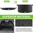 Cargo Cover for Toyota Corolla Cross 2026 2022 2023 2024 2025 Accessories Rear Trunk Cover Rear Trunk Security Cover Shielding Shade, Black (Not for Corolla)