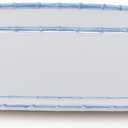 Two's Company French Blue Bamboo Touch Platter, 20-Inch, Melamine