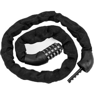 Bicycle Chain Lock – 5 Position resettable Combination Heavy-Duty Anti-Theft Bicycle Lock, 4.7 Feet,Hardened Steel Square Links,High Security Keyless Bike Lock for E-Bike, Motorcycle, Scooter, Gate