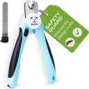 PetSpy Best Dog Nail Clippers and Trimmer with Quick Sensor - Razor Sharp Blades, Safety Guard to Avoid Overcutting, Free Nail File - Start Professional & Safe Pet Grooming at Home