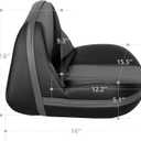 Leader Accessories Pro Casting Boat Seat Lean Pro Fishing Bass Chair 2 Pack