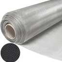 KISKIS 304 Stainless Steel Woven Wire 20 Mesh Air Vent Window Screen,Filter Mesh Roll Metal Screen Fine Mesh, Easy to Cut Sturdy for Door Patio Cover, Cage Garden,60X300CM24X118INCH