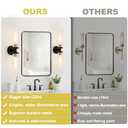 Wall Sconces Set of Two, 22" Black and Gold Bathroom Sconces with Clear Glass, Hardwired Modern Sconces Wall Decor Set of 2 Wall Light fixtures for Bathroom Mirror Living Room Hallway Bedroom