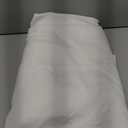 Minerva Recycled Polyester Matt Satin Fabric Ivory - per Yard