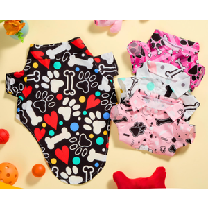 Weewooday 4 Pieces Small Pet Summer T-Shirts Hawaii Style Floral Pet Dog Shirt Breathable Cool Clothes Beach Seaside Puppy Sweatshirt for Puppy(Bright Style, X-Small)