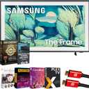 Samsung 43" The Frame LS03FA QLED 4K TV 2025 Art Mode, Vision AI | CPS Exclusive 26 Month Protection, 2X HDMI Cables, Premiere Movies Streaming & Deco Gear Complete Home Theater Beginner's Guidebook
