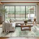 BEIMO Area Rugs 8x10 for Living Room Bedroom, Modern Abstract Machine Washable Large Light Green Rug Soft Rug, Low Pile Floor Carpet with Non Slip Backing for Dining Room