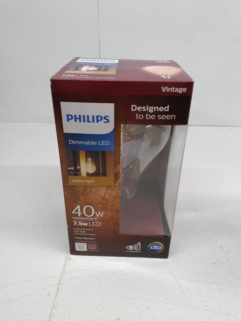 Philips Dimmable LED Amber light 40W 7.5w LED Vintage