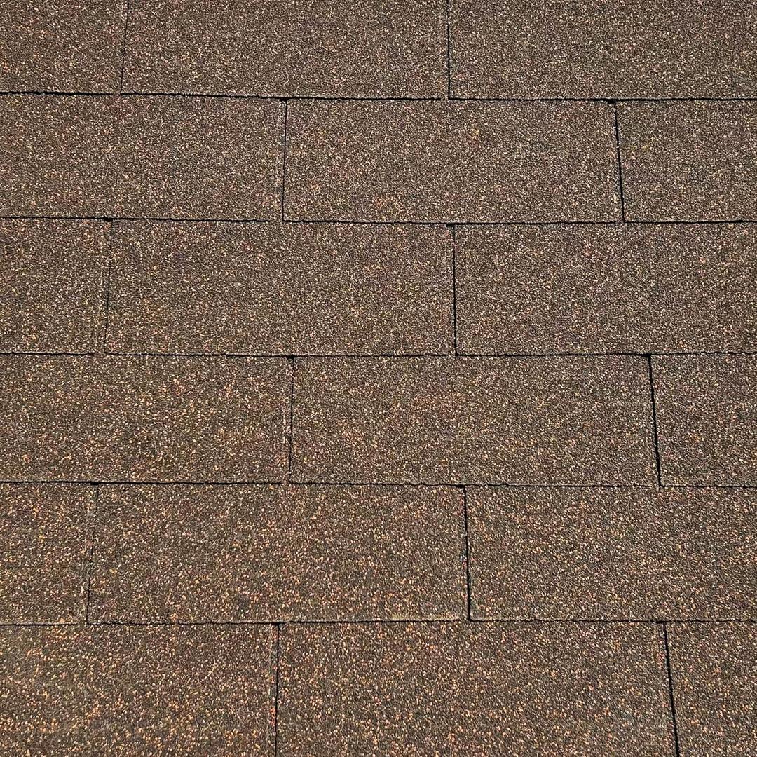 Roofing Shingles 3-Tab 39.4” by 13.1”, Brown Asphalt Shingles (8 - Count)