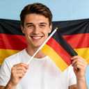 4 x 6PCS Hand-held Small Germany Flags For World Cup 2026HD PrintingLightweightProper Size-8 inch*5.5 inch