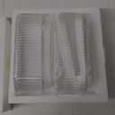 Ribbed Glass Vases, Clear Vases for Flowers Set of 2, Glass Vase for Centerpieces, Rectangle Vase for Living Room, Bedroom, Kitchen, Dining Table, Shelf, Wedding (Small)