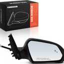 A-Premium Passenger Side Power Door Mirror - Compatible with Hyundai Sonata 2018-2019 - Non-Heated Manual Folding Black Outside Rear View Mirror w/Blind Spot Detection - Replace# 87620C2580