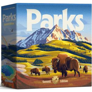 Keymaster Games Parks (2nd Edition) | Summit Deluxe | Beautiful Strategy Game for Families, Adults, Kids or Solo | Explore Nature and Outdoors by Hiking US National Parks | Ages 10+ | 1-5 Players
