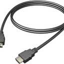 wpOP59NE USB Charge Cord 1/1.5m High Speed HD 1080P 3D Audio Video Sync HDMI Cable Cord for PS3 Projector Black 1.5M
