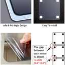 Unbreakable Acylic Small Mirror Tiles for Kids, (6-Pcs 8x8 Inch) Plastic Mirrors for Wall, Stick on Mirrors for Small Decorative Mirror, Shatterproof Peel and Stick on Miroir Tiles for Wall Decor