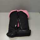 Tadpoles Quilted Stroller & Car Seat Cover - Black & Pink | 27" x 20" x 2" | Made of 100% Super Soft Microfiber Polyester | Warm, Gentle & Durable | Ideal for Use as a Stroller Cover & Car Seat Cover (Light Grey)