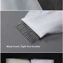 EllieHouse Womens 2 Tier Cathedral Wedding Bridal Veil With Metal Comb (Red)