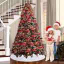 Christmas Tree Skirt White and Silver Tree Skirt Sequin Tree Skirts 36 Inch Round Velvet Tree Mats Christmas Decorations Luxury Tree Skirts Soft Thick Tree Floor Mat Rug for Holiday Home Party Events