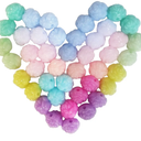 Xeahung 200PCS Colored Acrylic Rose Beads 12mm Round Flower Beads Charms for Jewelry Making Bracelets Earring Necklace Adults Beading DIY Art Craft Christmas Ornament Birthday Gifts (Mixed Color), Pack Of 4 