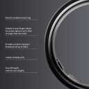 Oura Ring 5 - Stealth - Size 12 - Worlds Smallest Smart Ring - Sleep, Activity, Womens Health, AI Advisor, 1 Week of Battery Life, Size Before You Buy, Android & iOS Compatible
