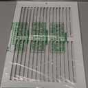 12"W x 8"H [Duct Opening Size] Steel Return Air Grille, Air Return Vent Cover for Ceiling and Sidewall - HVAC Air Vent Covers - [Outer Dimensions: 13.75"W x 9.75"H]