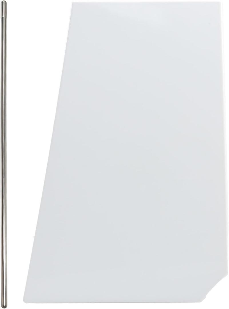 White Fuel Fill Door, Fuel Tank Filler Cover with Fuel Door Pin Compatible with Ram ProMaster 1500 2500 3500 2014 2015 2016 2017 2018 2019 2020 2021 Replace#: 5XP08GW7AC 68210899AC