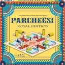 Parcheesi Royal Edition by Winning Moves Games USA, Classic Family Favorite Featuring Charming Artwork, Tokens and dice Cups for 2-4 Players, Ages 8+ (6106)