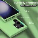 bemal for Samsung Galaxy S25 Ultra Case - Smooth Silky Liquid Silicone - Slim Fit Soft Microfiber Lining - Designed for Women and Girls - Shockproof Protective Phone Cover 6.8"- Mint Green