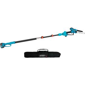 Cordless Pole Saw with 2 Max 20V*4Ah Batteries,8inch Chainsaw and Ploe tree trimmer. Electric Pole Saw and Branch cutter Battery Powered,15-Foot Reach for Tree Trimming and Pruning saw w/Bag
